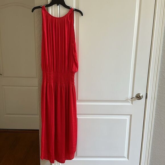 Alfani Womens Sleeveless Halter Midi Sheath Dress Red Size XL Nwt - Picture 5 of 6